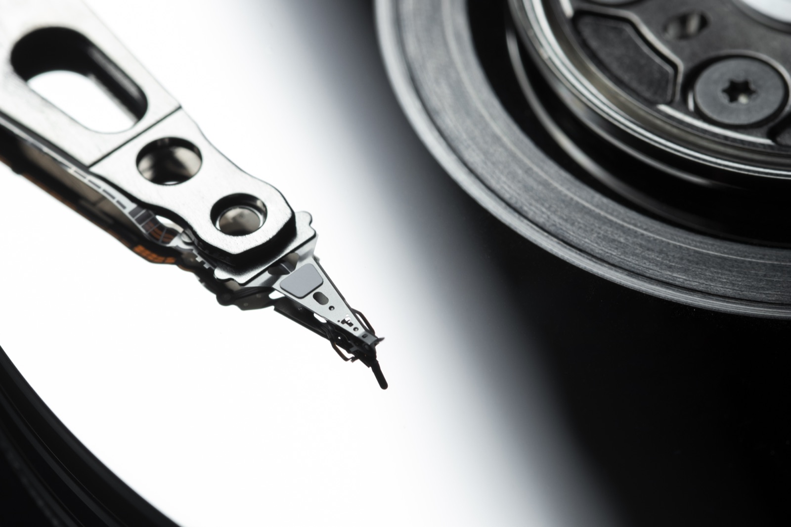 Hard disk components still life