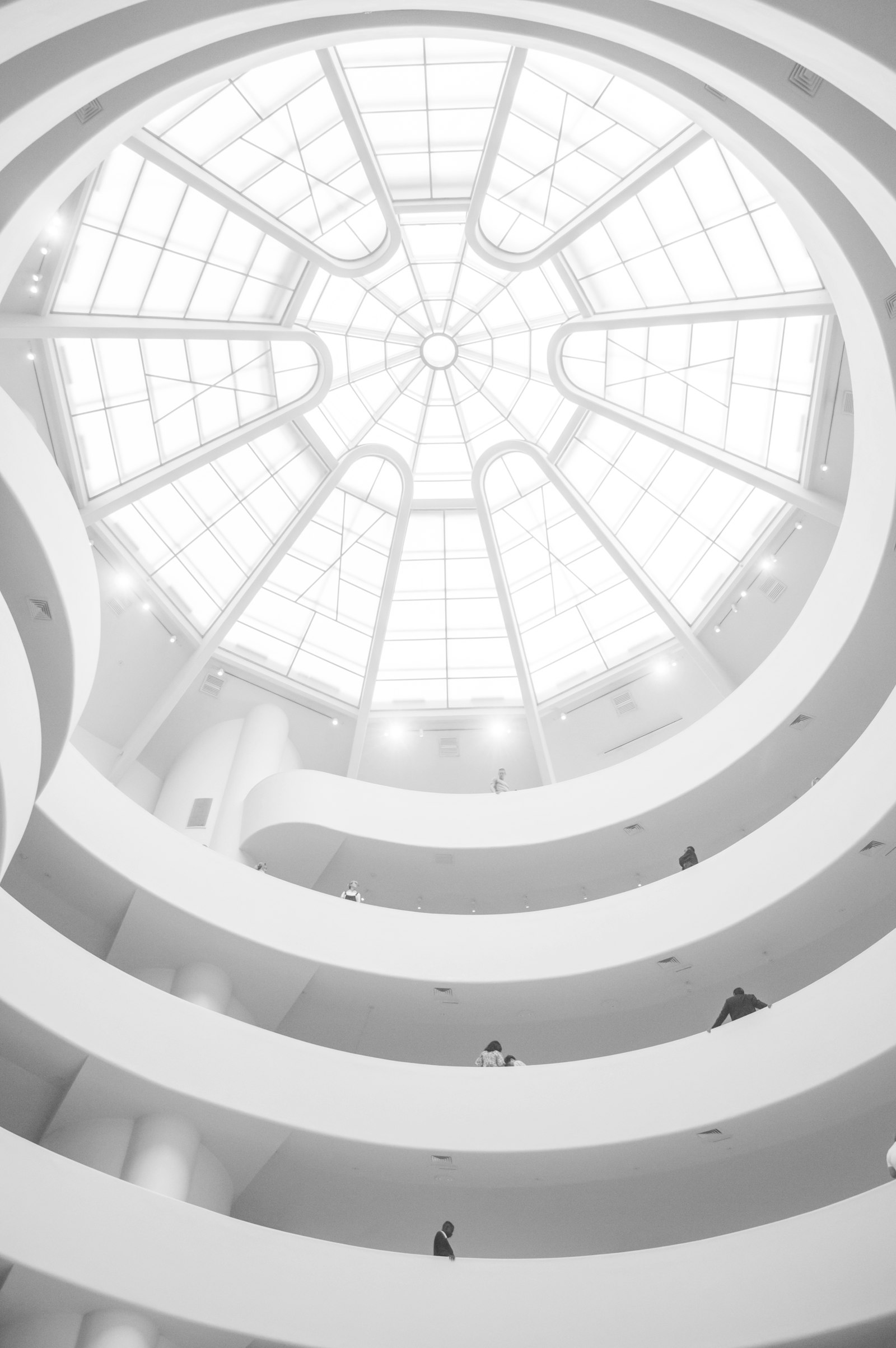 Concrete and glass atrium study