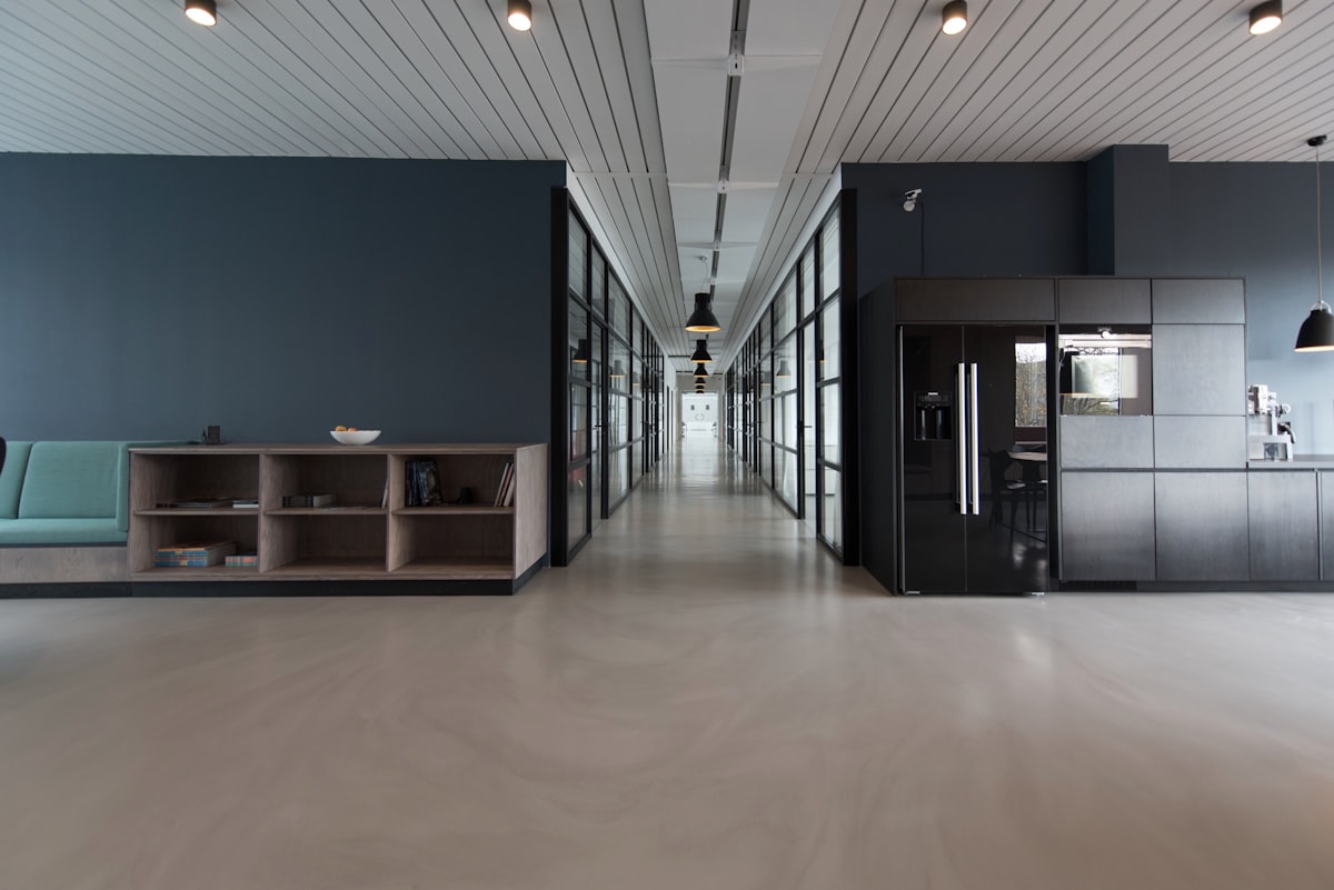 Quiet workplace interior