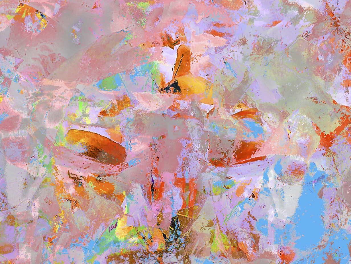 Abstract pastel painting